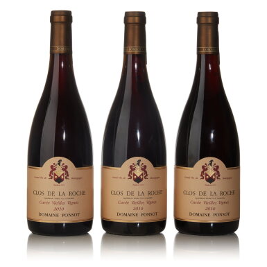 View full screen - View 1 of Lot 348. Clos de la Roche, Cuvée Vieilles Vignes 2010 Domaine Ponsot (3 BT).