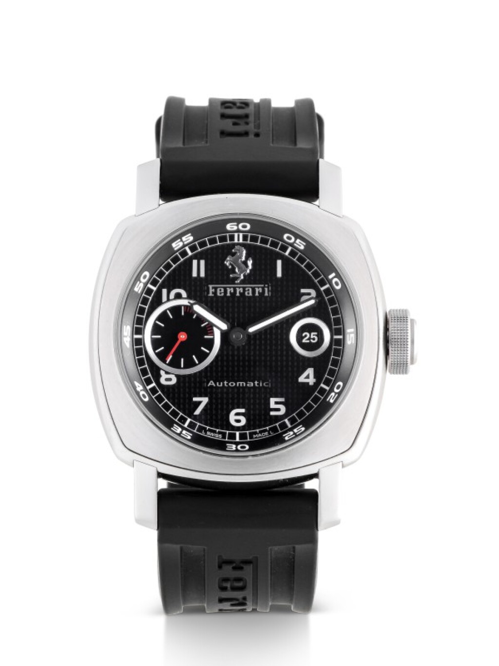 View full screen - View 1 of Lot 68. PANERAI | FERRARI, REF FER00001 LIMITED EDITION STAINLESS STEEL WRISTWATCH WITH DATE CIRCA 2006.