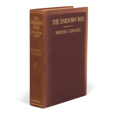 View full screen - View 1 of Lot 1170. Churchill, Winston | The Unknown War, inscribed to W.H. Thompson.
