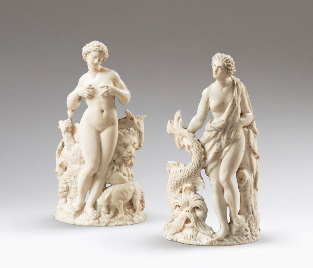 View full screen - View 1 of Lot 334. Amphitrite and an Allegory of Nature | Amphitrite et une Allégorie de la Nature.