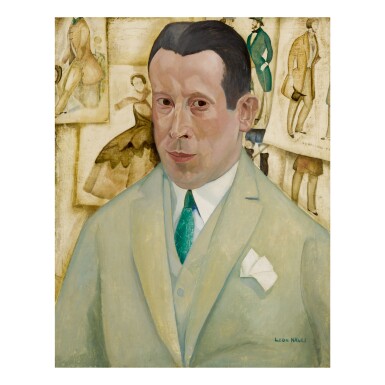 View full screen - View 1 of Lot 495. LÉON NAVEZ | PORTRAIT OF GUSTAVE VAN GELUWE.