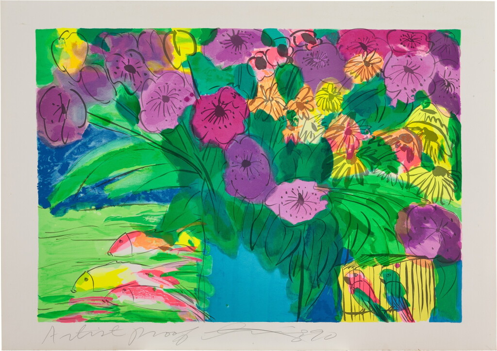 View full screen - View 1 of Lot 2060. Walasse Ting 丁雄泉 | The Garden 花園.