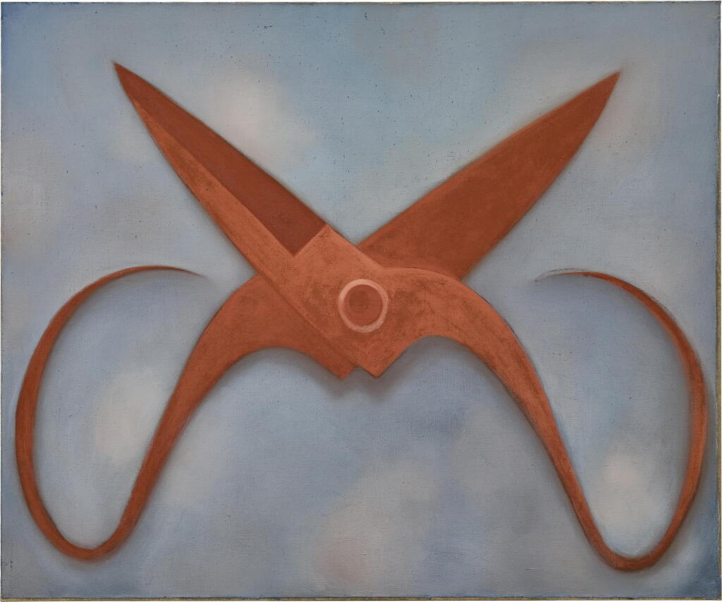 View full screen - View 1 of Lot 542. MAO XUHUI 毛旭輝 | EARTH RED SCISSORS 土紅色剪刀.