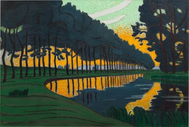 View full screen - View 1 of Lot 23. The Canal, Evening.