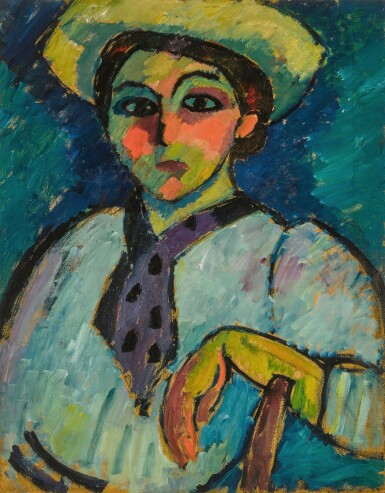 View full screen - View 1 of Lot 123. Mädchen mit Matrosenbluse (Girl in a Sailor's Blouse).