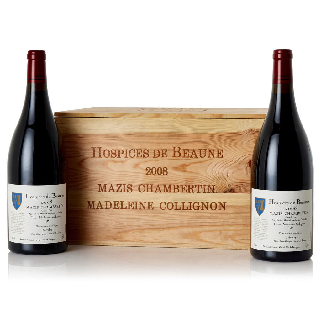 View full screen - View 1 of Lot 6797. Mazis-Chambertin Grand Cru, Hospices de Beaune Cuvée Madeleine Collignon 2008 Faiveley (6 MAG).