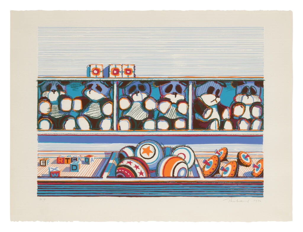 View full screen - View 1 of Lot 2. WAYNE THIEBAUD | TOY COUNTER.