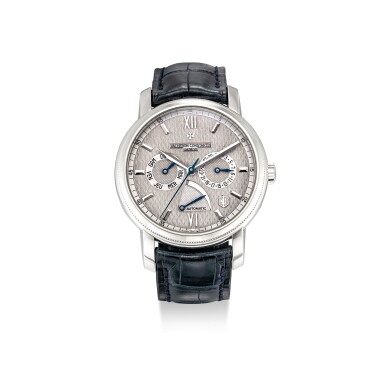 View full screen - View 1 of Lot 101. VACHERON CONSTANTIN | JUBILEE 1755, REFERENCE 85250 A LIMITED EDITION PLATINUM WRISTWATCH WITH DAY, DATE AND POWER RESERVE INDICATION, MADE TO COMMEMORATE THE 250TH ANNIVERSARY OF THE BRAND, CIRCA 2005.
