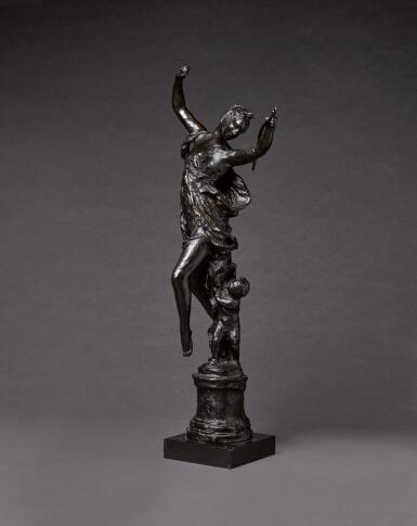 View full screen - View 1 of Lot 66. JEAN-BAPTISTE CARPEAUX | L'AMOUR DÉSARMÉ, ESQUISSE (SKETCH OF CUPID DISARMED).