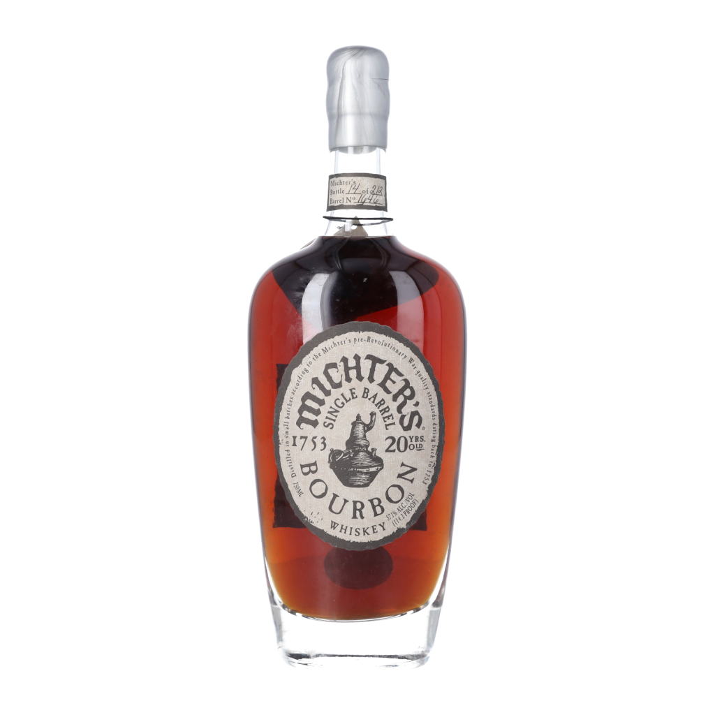 View full screen - View 1 of Lot 482. Michter's Single Barrel Bourbon 20 Year Old 114.2 proof NV (1 BT75).