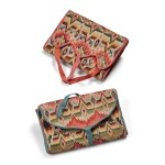 Two American Flame Stitch Needlework Pocketbooks, Elizabeth Rhoads (1745-1821), Chester County, Pennsylvania, Mid-18th Century