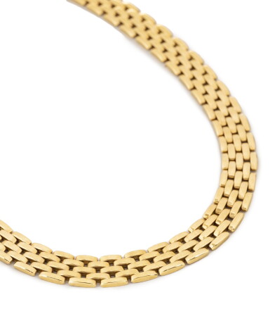 View full screen - View 1 of Lot 103. Cartier | Collier or, "Panthère" | Gold necklace 'Panthère'.