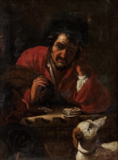 View full screen - View 1 of Lot 92. Card Player with a Dog.