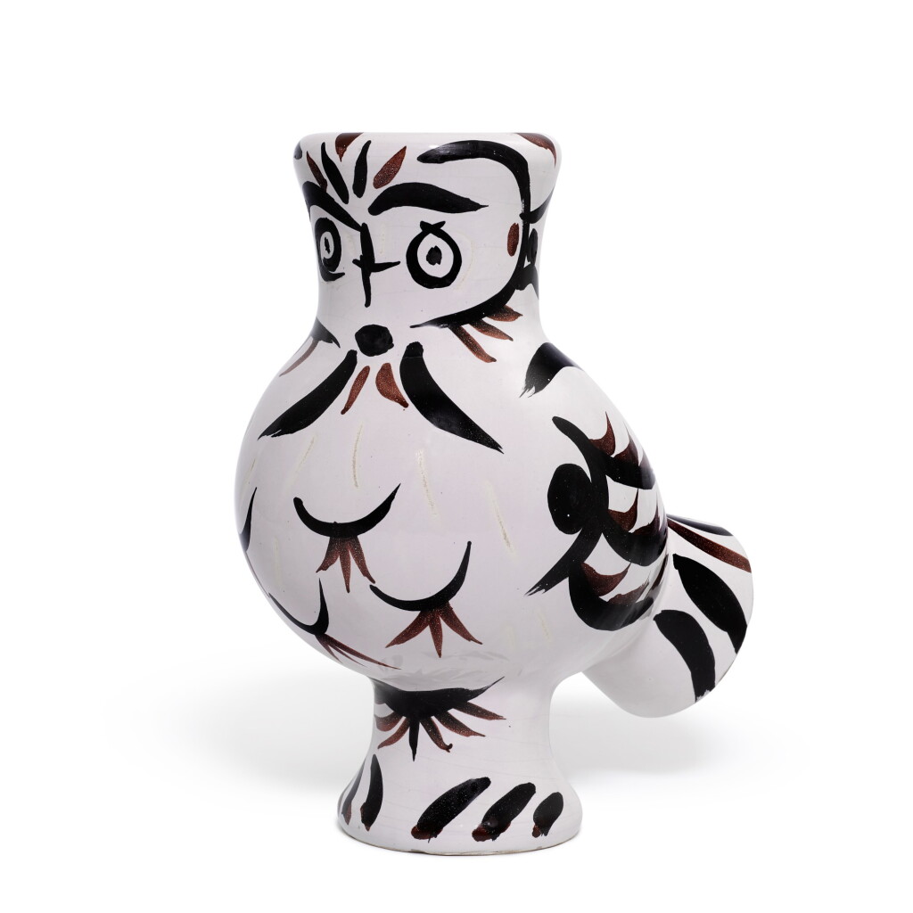 View full screen - View 1 of Lot 7. Chouette aux plumes (A. R. 122).