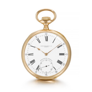 View full screen - View 1 of Lot 451. CHRONOMETRO GONDOLO YELLOW GOLD OPEN-FACED KEYLESS WATCH CIRCA 1905.