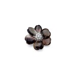 VAN CLEEF & ARPELS | 'ROSE DE NOËL' MOTHER-OF-PEARL AND DIAMOND BROOCH / PENDANT 梵克雅寶 | 'Rose de Noël' 珍珠母 配 鑽石 別針 / 吊墜