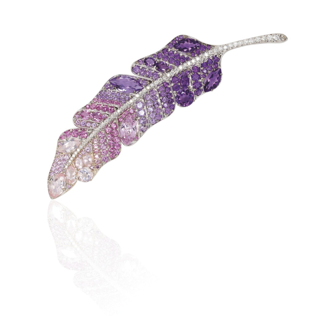 View full screen - View 1 of Lot 4. GEM SET AND DIAMOND BROOCH, MICHELE DELLA VALLE.
