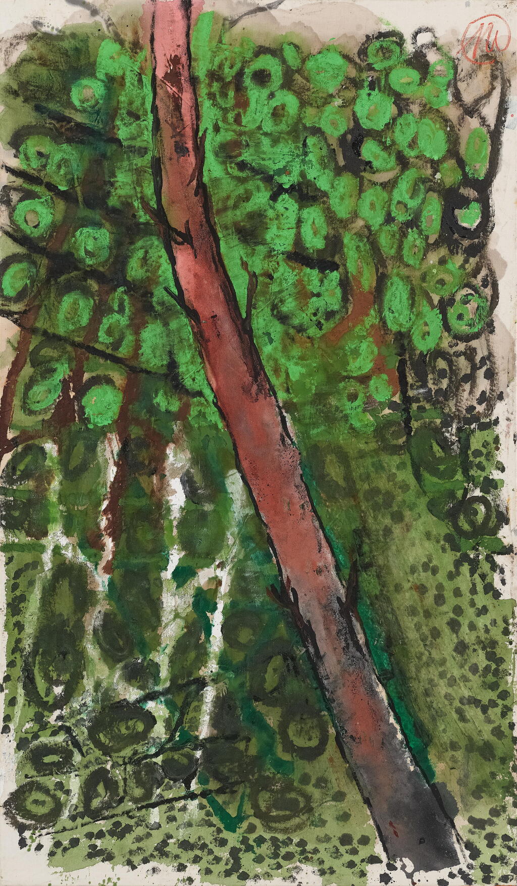 View full screen - View 1 of Lot 144. Birkenbild (Birch image).