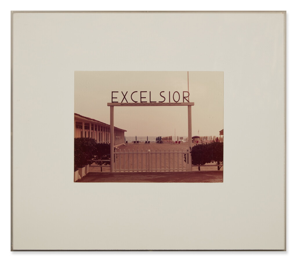 View full screen - View 1 of Lot 32. Tidied Up Beach, Viareggio, August 1973 (from Twenty Photographic Pictures by David Hockney).