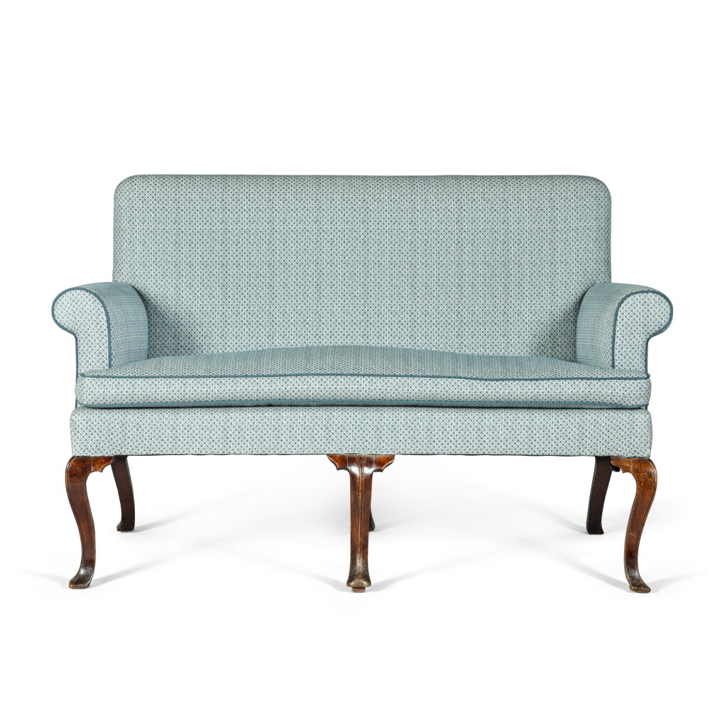 View full screen - View 1 of Lot 26. A Queen Anne walnut sofa, part 18th century.