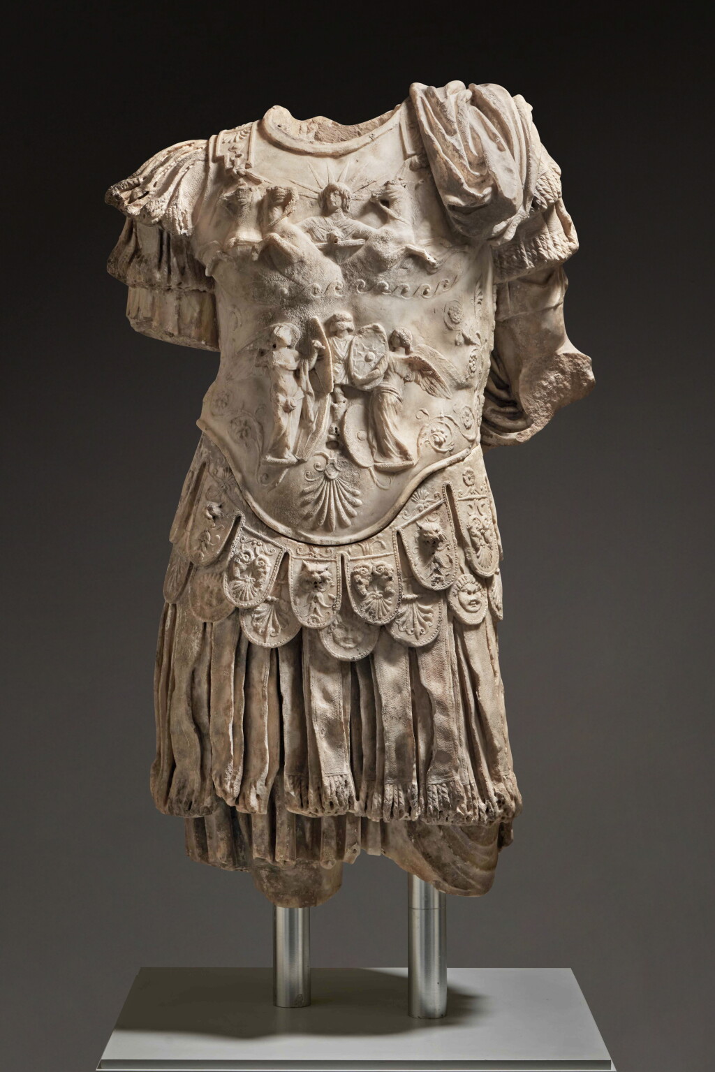 View full screen - View 1 of Lot 8. A Marble Torso of an Emperor, Roman Imperial, Julio-Claudian, 1st half of the 1st century A.D..