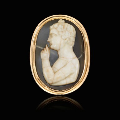 View full screen - View 1 of Lot 10. Cameo with Harpocrates.