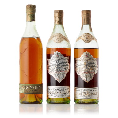 View full screen - View 1 of Lot 6751. Denis Mounie 3 Stars Cognac 80 proof NV (3 BT75).