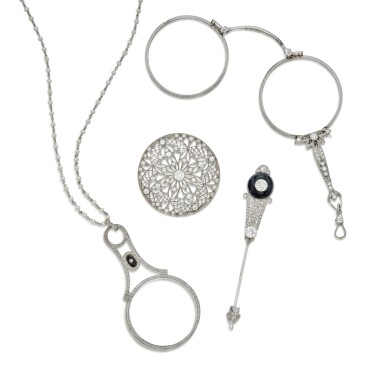 View full screen - View 1 of Lot 127. Group of Diamond Jewels.