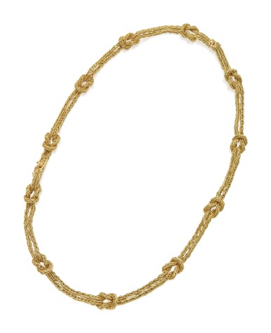 View full screen - View 1 of Lot 126. GOLD NECKLACE-BRACELET COMBINATION, BUCCELLATI.