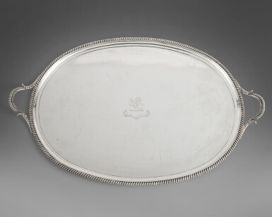 View full screen - View 1 of Lot 663. A George III Silver Two-Handled Tray, William Fountain, London, 1808.