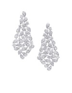 GRAFF | PAIR OF DIAMOND 'PAISLEY' PENDANT-EARCLIPS 格拉夫 | 鑽石「Paisley」耳環一對