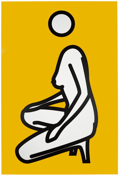 View full screen - View 1 of Lot 9. Female Nude Squatting on One Knee.