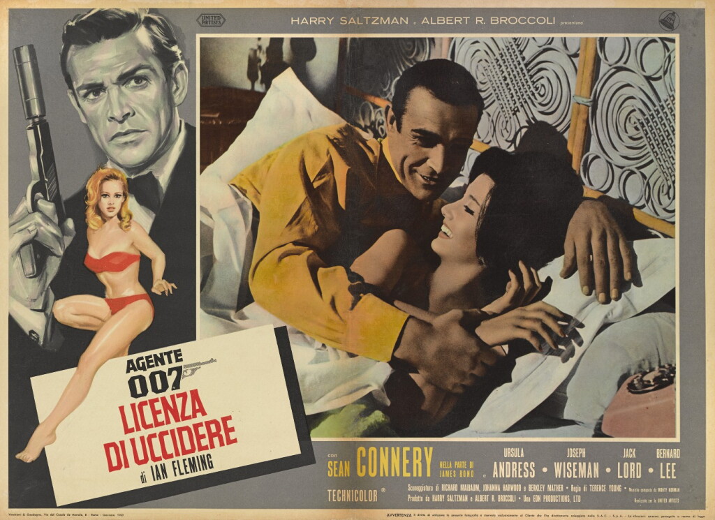 View full screen - View 1 of Lot 5. DR. NO / AGENTE 007 - LICENZA DI UCCIDERE (1962) POSTER, ITALIAN, FIRST ITALIAN RELEASE 1963.