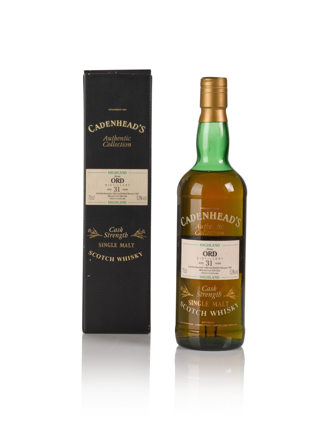 View full screen - View 1 of Lot 206. Ord Cadenhead's 31 Year Old 53.0 abv 1962 .