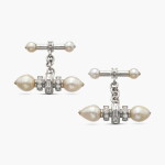 Pair of Pearl and Diamond Cufflinks