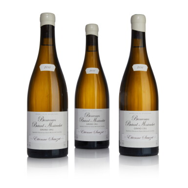 View full screen - View 1 of Lot 215. Bienvenues Bâtard Montrachet 2011 Etienne Sauzet (3 BT).