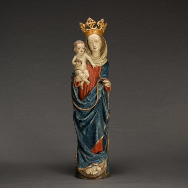 View full screen - View 1 of Lot 89. FOLLOWER OF HANS MULTSCHER (CIRCA 1400-1467) | VIRGIN AND CHILD.