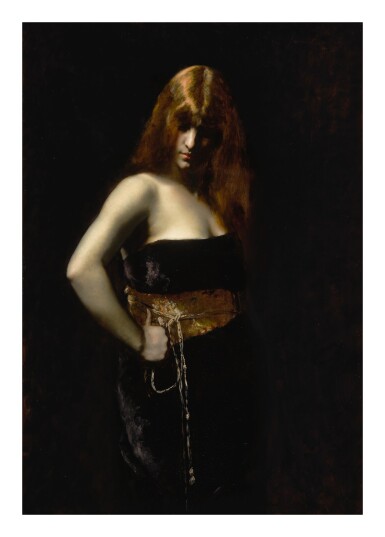 View full screen - View 1 of Lot 6. JUANA ROMANI | PORTRAIT OF A WOMAN WITH RED HAIR.