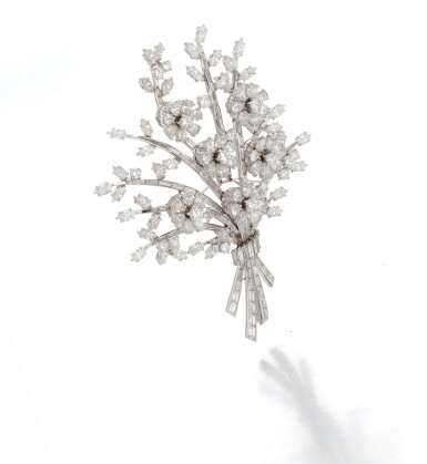 View full screen - View 1 of Lot 66. DIAMOND BROOCH (SPILLA IN DIAMANTI).