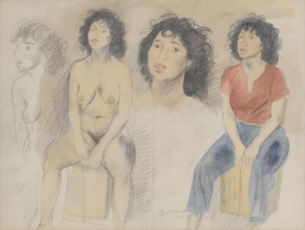 View full screen - View 1 of Lot 627. Studies of a Woman.