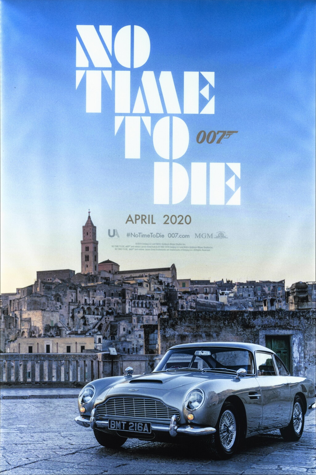 No Time To Die 2021 Advance Vinyl Poster April 2020 US no-time-to-die-2021-advance-vinyl-poster-april-2020-us
