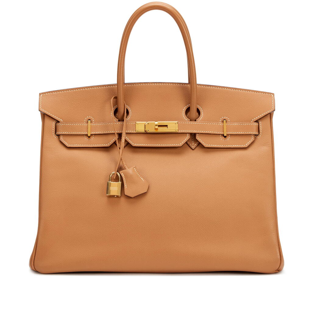 View full screen - View 1 of Lot 29. Natural Epsom Birkin 35 Gold Hardware, 2005.