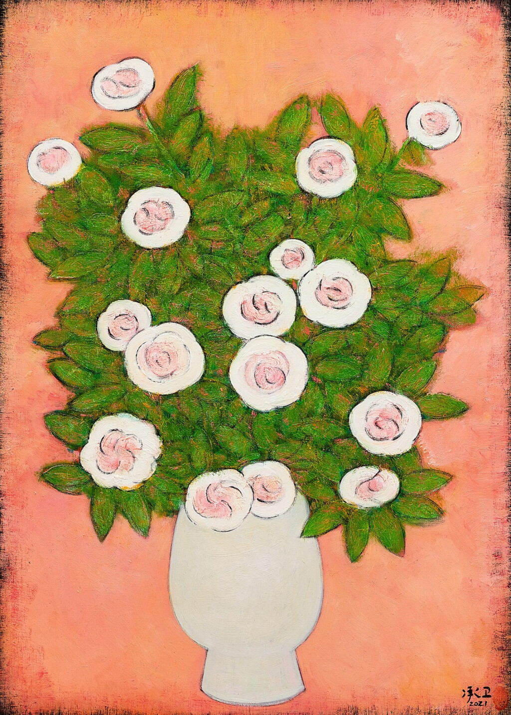 View full screen - View 1 of Lot 529. Chen Chengwei | Flowers 瓶花.