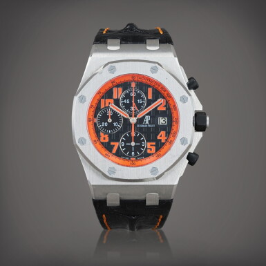 View full screen - View 1 of Lot 624. 'Volcano' Royal Oak Offshore, reference 26170ST Montre bracelet chronographe en acier avec date | Stainless steel chronograph wristwatch with date Vers 2008 | Circa 2008.