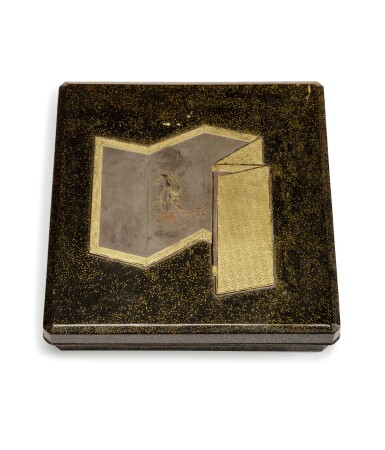 View full screen - View 1 of Lot 76. A rectangular nashiji gold and silver inlaid suzuribako, Japan, Edo period, 18th century.