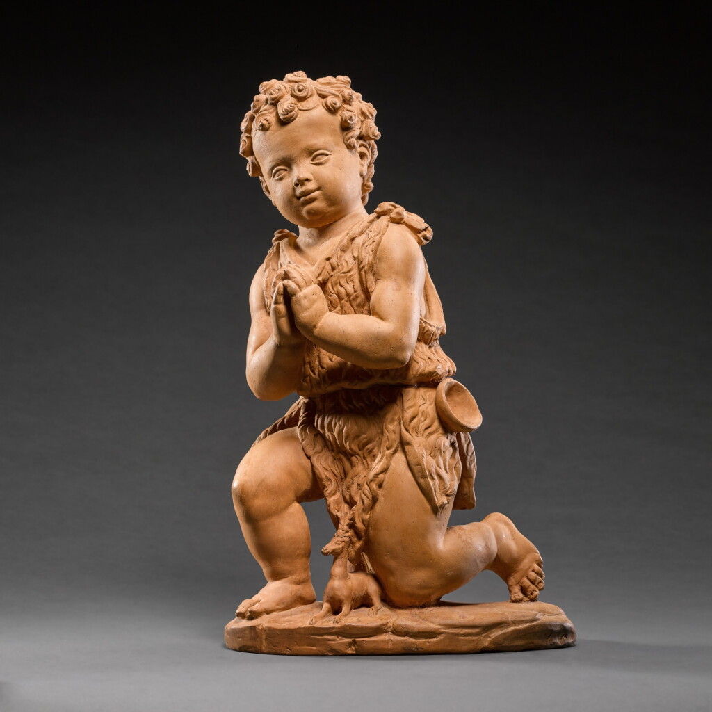 View full screen - View 1 of Lot 20. Kneeling Infant Saint John the Baptist.