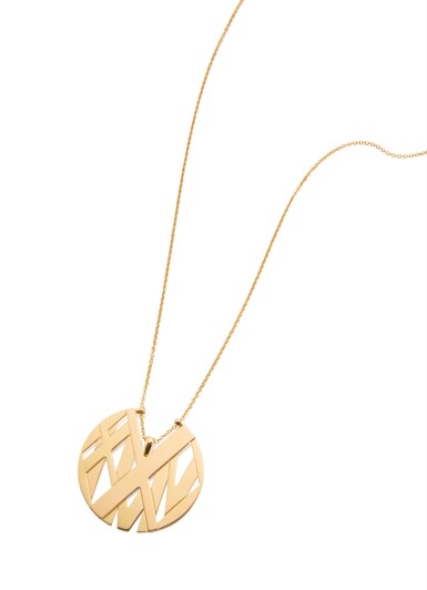 View full screen - View 1 of Lot 20. GOLD 'ATLAS' PENDANT NECKLACE, TIFFANY & CO..
