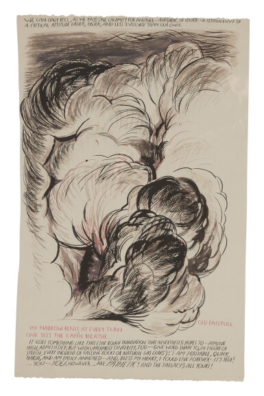 View full screen - View 1 of Lot 20. RAYMOND PETTIBON | UNTITLED (OLD FACEFULL).