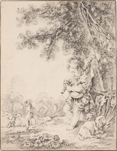 View full screen - View 1 of Lot 67. FRANÇOIS BOUCHER | L'ENFANT BERGER.