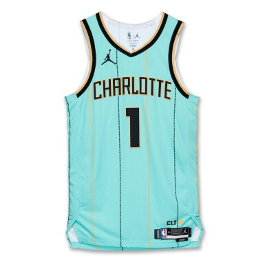 View full screen - View 1 of Lot 241. LaMelo Ball Charlotte Hornets 2024-2025 Game Worn City Edition Jersey.